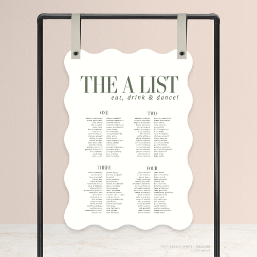 Claire: Wedding Seating Chart