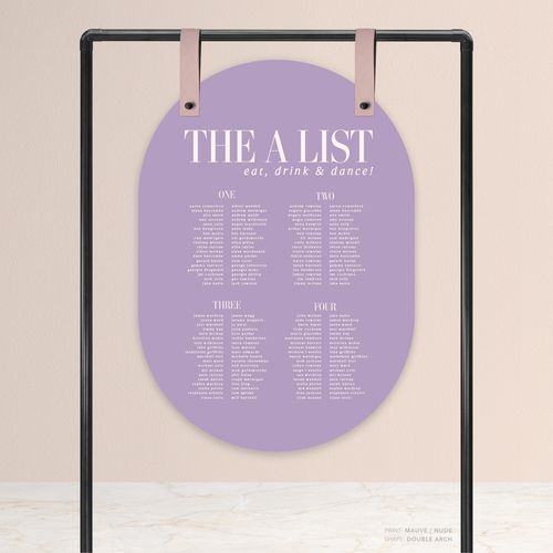 Claire: Wedding Seating Chart