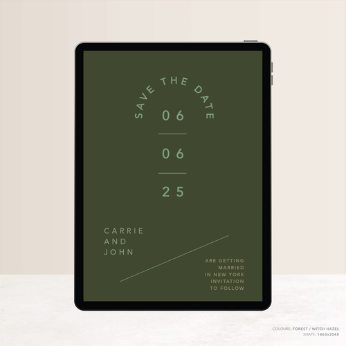 Cosmopolitan: Digital Wedding Save The Date