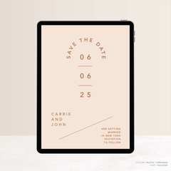Cosmopolitan: Digital Wedding Save The Date