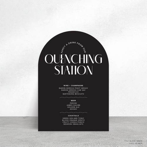 Edward: Wedding Bar Sign