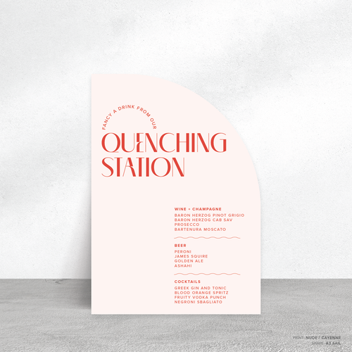 Edward: Wedding Bar Sign