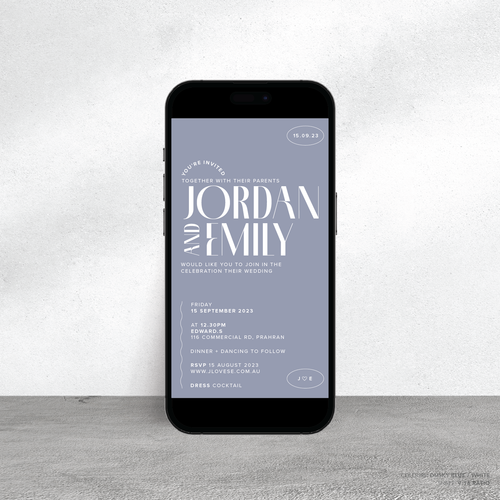 Edward: Digital Wedding Invitation