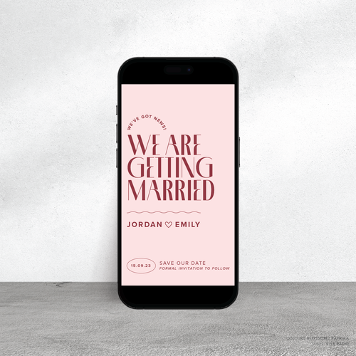 Edward: Digital Wedding Save The Date