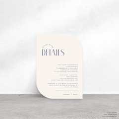 Edward: Wedding Info Card