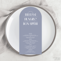 Edward: Wedding Menu Card