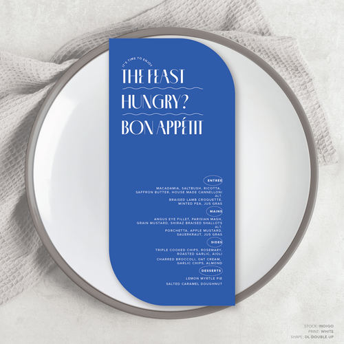 Edward: Wedding Menu Card