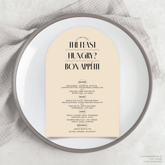 Edward: Wedding Menu Card