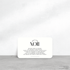 Edward: Wedding Note Card