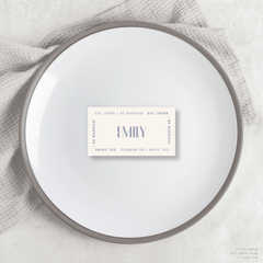 Edward: Wedding Place Card