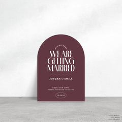 Edward: Wedding Save The Date Card