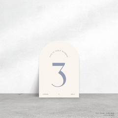 Edward: Wedding Table Number