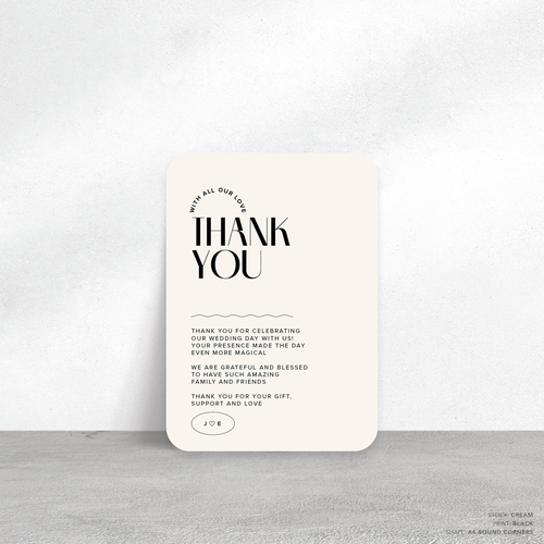 Edward: Wedding Thank You Card