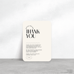 Edward: Wedding Thank You Card