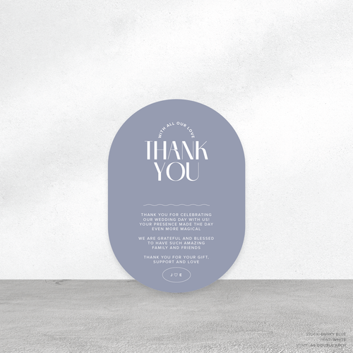 Edward: Wedding Thank You Card