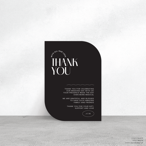 Edward: Wedding Thank You Card