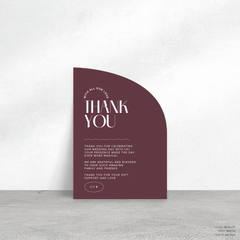 Edward: Wedding Thank You Card