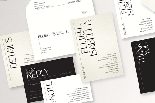 First Date Wedding Invitation Stationery Collection