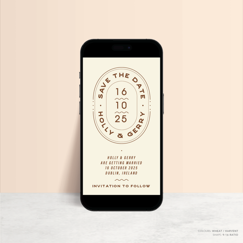 Galway Girl: Digital Wedding Save The Date