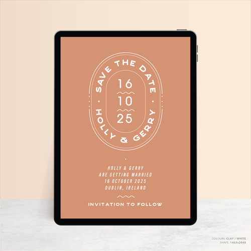 Galway Girl: Digital Wedding Save The Date