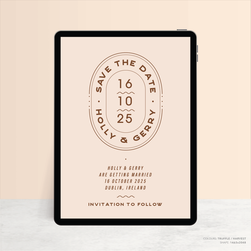 Galway Girl: Digital Wedding Save The Date