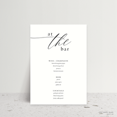 Golden Afternoon: Wedding Bar Sign