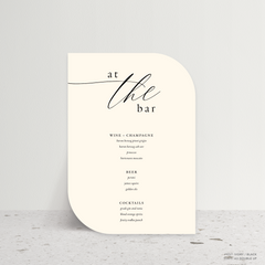 Golden Afternoon: Wedding Bar Sign