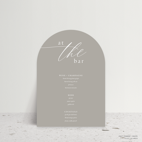 Golden Afternoon: Wedding Bar Sign