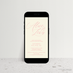 Golden Afternoon: Digital Wedding Invitation