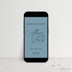 Golden Afternoon: Digital Wedding Save The Date