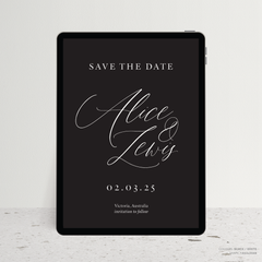 Golden Afternoon: Digital Wedding Save The Date