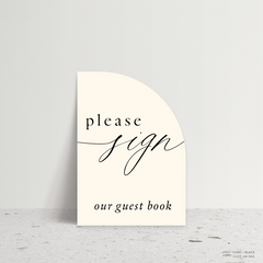 Golden Afternoon: Wedding Info Sign