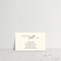 Golden Afternoon: Wedding Note Card