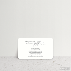 Golden Afternoon: Wedding Note Card