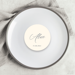 Golden Afternoon: Wedding Place Card