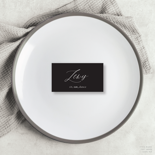 Golden Afternoon: Wedding Place Card