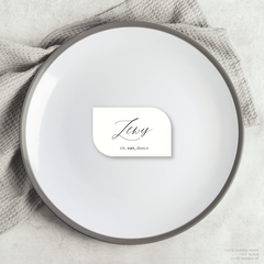 Golden Afternoon: Wedding Place Card