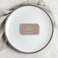 Golden Afternoon: Wedding Place Card