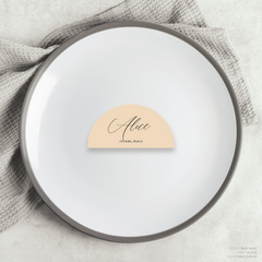 Golden Afternoon: Wedding Place Card