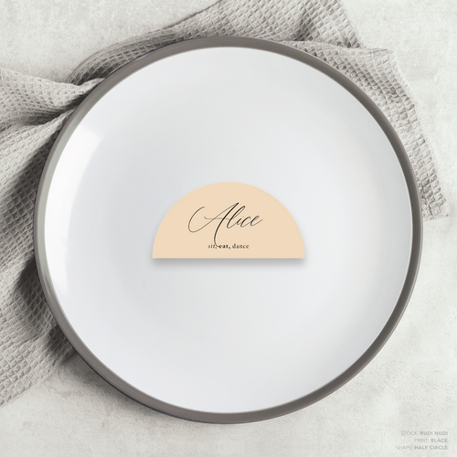 Golden Afternoon: Wedding Place Card