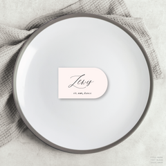 Golden Afternoon: Wedding Place Card