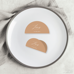 Golden Afternoon: Wedding Place Card