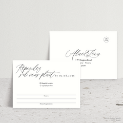 Golden Afternoon: Wedding RSVP Card