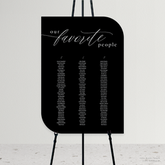 Golden Afternoon: Wedding Seating Chart
