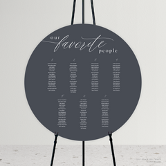 Golden Afternoon: Wedding Seating Chart