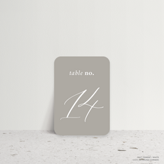 Golden Afternoon: Wedding Table Number