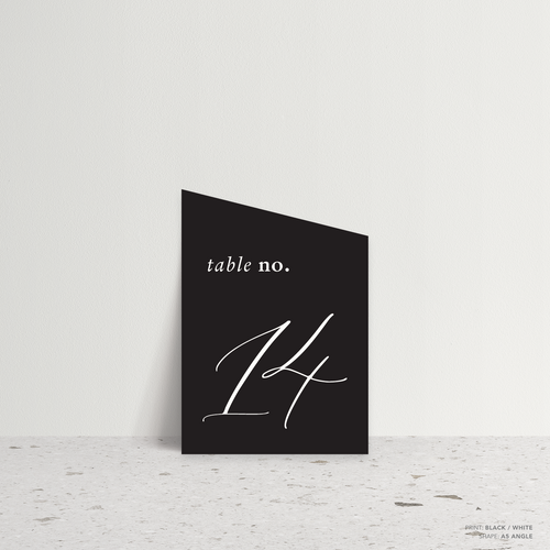 Golden Afternoon: Wedding Table Number