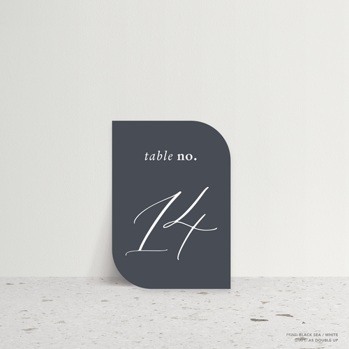 Golden Afternoon: Wedding Table Number