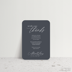 Golden Afternoon: Wedding Thank You Card