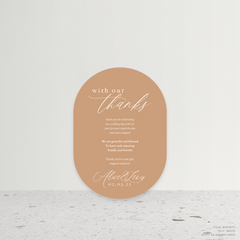 Golden Afternoon: Wedding Thank You Card